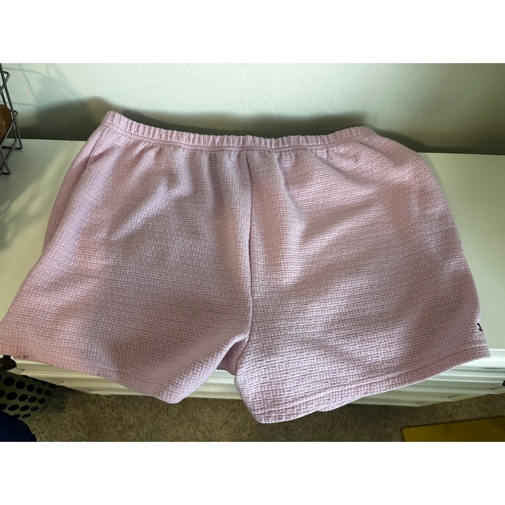 Tommy Hilfiger Womens Pink Waffle Knit Lounge Shorts XL Pastel‎ Pajama Bottoms